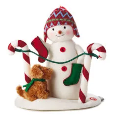 2017 Stockings Hung With Care Plush Tabletopper