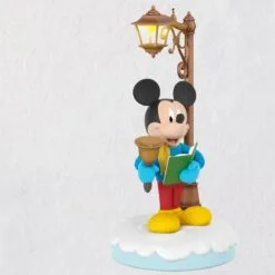 2021 Disney Christmas Carolers, Merry Mickey *BATTERY OPERATED *INTERACTIVE Light/Sound/Motion *Slightly Damaged Box