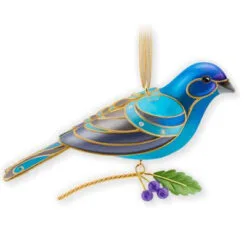 2013 Beauty Of Birds Indigo Bunting - *ARTIST SIGNED By Edythe Kegrize