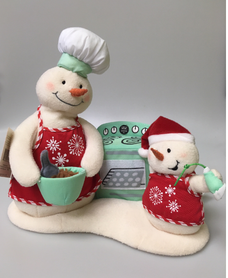 Musical Snow-Chefs - NO Tag RARE Canadian Exclusive *MUSICAL PLUSH TABLETOPPER*