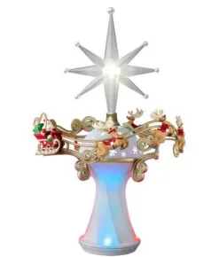 2015 Here Comes Santa Claus Tree Topper